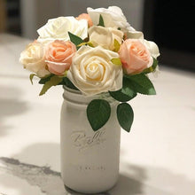 Load image into Gallery viewer, New Artificial 10/20/30 Heads 8cm PE Foam Rose Flowers Bride Bouquet Flower For Wedding Party Decorative Scrapbooking Flower Silk Roses for Wedding Centerpieces Bridal Show Bouquets Party Home Flowers Decoration