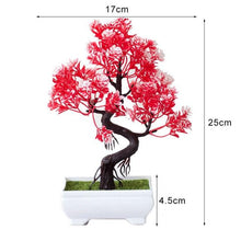 Load image into Gallery viewer, New Artificial Plants Pine Bonsai Potted Decorative Green Small Trees Fake Flowers Ornament For Home Garden Decoration