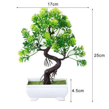Load image into Gallery viewer, New Artificial Plants Pine Bonsai Potted Decorative Green Small Trees Fake Flowers Ornament For Home Garden Decoration