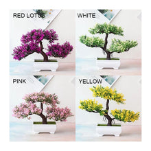 Load image into Gallery viewer, New Artificial Plants Pine Bonsai Potted Decorative Green Small Trees Fake Flowers Ornament For Home Garden Decoration
