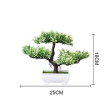 Load image into Gallery viewer, New Artificial Plants Pine Bonsai Potted Decorative Green Small Trees Fake Flowers Ornament For Home Garden Decoration