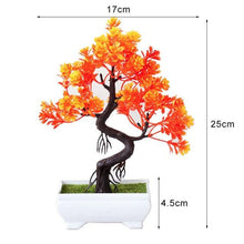 Load image into Gallery viewer, New Artificial Plants Pine Bonsai Potted Decorative Green Small Trees Fake Flowers Ornament For Home Garden Decoration