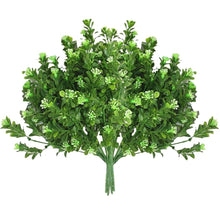 Load image into Gallery viewer, New Artificial Shrubs Boston Fern Grass Fake Green Bushes Indoor Outdoor UV Resistant Indoor Outside For Home Garden Porch Window Décor