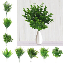 Load image into Gallery viewer, New Artificial Shrubs Boston Fern Grass Fake Green Bushes Indoor Outdoor UV Resistant Indoor Outside For Home Garden Porch Window Décor