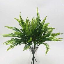 Load image into Gallery viewer, New Artificial Shrubs Boston Fern Grass Fake Green Bushes Indoor Outdoor UV Resistant Indoor Outside For Home Garden Porch Window Décor
