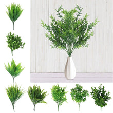 Load image into Gallery viewer, New Artificial Shrubs Boston Fern Grass Fake Green Bushes Indoor Outdoor UV Resistant Indoor Outside For Home Garden Porch Window Décor