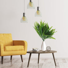 Load image into Gallery viewer, New Artificial Shrubs Boston Fern Grass Fake Green Bushes Indoor Outdoor UV Resistant Indoor Outside For Home Garden Porch Window Décor