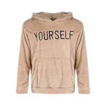 Load image into Gallery viewer, New Autumn And Winter Warm Men Wool Hooded Sweatshirts Letter Print Hooded Men's Embroidered Sweater Casual Hooded Long Sleeve Hipster Gym Long Sleeve Hoodies