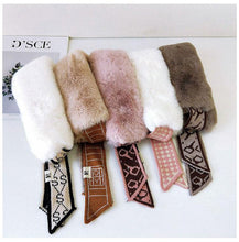 Load image into Gallery viewer, New Autumn Winter Fashion Soft Faux Fur Crochet Knitted Neck Warmer Elastic Neck Gaiter Head Wrap Lightweight Scarf Collar Neck Elegant Warmer Scarves for Women