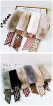 Load image into Gallery viewer, New Autumn Winter Fashion Soft Faux Fur Crochet Knitted Neck Warmer Elastic Neck Gaiter Head Wrap Lightweight Scarf Collar Neck Elegant Warmer Scarves for Women