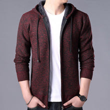 Load image into Gallery viewer, New Autumn Winter Jacket Men Warm Casual Slim Fit Fleece Jacket Elegant Jackets For Men Warm Soft Sweater Solid Jackets Casual Business Men Clothing Lightweight Hooded Jackets