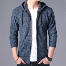Load image into Gallery viewer, New Autumn Winter Jacket Men Warm Casual Slim Fit Fleece Jacket Elegant Jackets For Men Warm Soft Sweater Solid Jackets Casual Business Men Clothing Lightweight Hooded Jackets