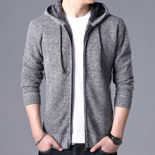 Load image into Gallery viewer, New Autumn Winter Jacket Men Warm Casual Slim Fit Fleece Jacket Elegant Jackets For Men Warm Soft Sweater Solid Jackets Casual Business Men Clothing Lightweight Hooded Jackets