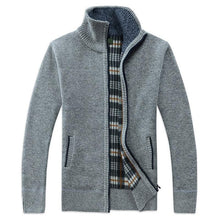 Load image into Gallery viewer, New Autumn Winter Jacket Men Warm Casual Slim Fit Fleece Jacket Elegant Jackets For Men Warm Soft Sweater Solid Jackets Casual Business Men Clothing Lightweight Hooded Jackets