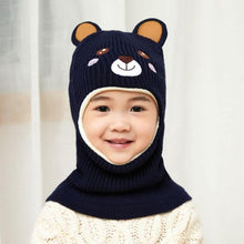 Load image into Gallery viewer, New Baby Girl Winter Hat Warm Bear Skellies Beanies Knitted Cap Kids Balaclava Mask Hats Gorgas Toddler Winter Hat, Baby Winter Hat, Fleece Lined Girls Boys Winter Hat Kids Winter Hat Scarf Earflap Hood Skull Caps
