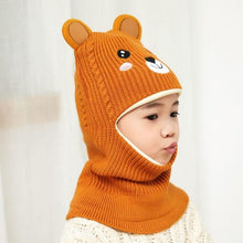 Load image into Gallery viewer, New Baby Girl Winter Hat Warm Bear Skellies Beanies Knitted Cap Kids Balaclava Mask Hats Gorgas Toddler Winter Hat, Baby Winter Hat, Fleece Lined Girls Boys Winter Hat Kids Winter Hat Scarf Earflap Hood Skull Caps
