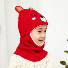 Load image into Gallery viewer, New Baby Girl Winter Hat Warm Bear Skellies Beanies Knitted Cap Kids Balaclava Mask Hats Gorgas Toddler Winter Hat, Baby Winter Hat, Fleece Lined Girls Boys Winter Hat Kids Winter Hat Scarf Earflap Hood Skull Caps