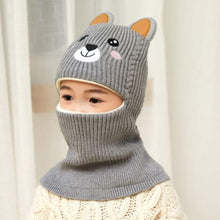 Load image into Gallery viewer, New Baby Girl Winter Hat Warm Bear Skellies Beanies Knitted Cap Kids Balaclava Mask Hats Gorgas Toddler Winter Hat, Baby Winter Hat, Fleece Lined Girls Boys Winter Hat Kids Winter Hat Scarf Earflap Hood Skull Caps