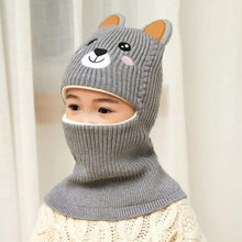 Load image into Gallery viewer, New Baby Girl Winter Hat Warm Bear Skellies Beanies Knitted Cap Kids Balaclava Mask Hats Gorgas Toddler Winter Hat, Baby Winter Hat, Fleece Lined Girls Boys Winter Hat Kids Winter Hat Scarf Earflap Hood Skull Caps