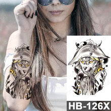 Load image into Gallery viewer, New Big Butterfly Waterproof Temporary Sticker Tattoo Elegant Black Colorful Tattoos Rose For Women Men