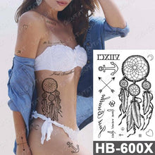 Load image into Gallery viewer, New Big Butterfly Waterproof Temporary Sticker Tattoo Elegant Black Colorful Tattoos Rose For Women Men