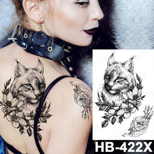 Load image into Gallery viewer, New Big Butterfly Waterproof Temporary Sticker Tattoo Elegant Black Colorful Tattoos Rose For Women Men