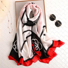Load image into Gallery viewer, New Brand Designer Luxury Winter Long Silk Scarf Shawls Wraps Print Cotton Scarf Stylish Head Wraps Scarves Hijabs Neck Scarves Lady Hijab For Female