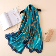 Load image into Gallery viewer, New Brand Designer Luxury Winter Long Silk Scarf Shawls Wraps Print Cotton Scarf Stylish Head Wraps Scarves Hijabs Neck Scarves Lady Hijab For Female