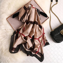Load image into Gallery viewer, New Brand Designer Luxury Winter Long Silk Scarf Shawls Wraps Print Cotton Scarf Stylish Head Wraps Scarves Hijabs Neck Scarves Lady Hijab For Female