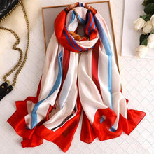 Load image into Gallery viewer, New Brand Designer Luxury Winter Long Silk Scarf Shawls Wraps Print Cotton Scarf Stylish Head Wraps Scarves Hijabs Neck Scarves Lady Hijab For Female