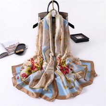 Load image into Gallery viewer, New Brand Designer Luxury Winter Long Silk Scarf Shawls Wraps Print Cotton Scarf Stylish Head Wraps Scarves Hijabs Neck Scarves Lady Hijab For Female