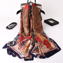 Load image into Gallery viewer, New Brand Designer Luxury Winter Long Silk Scarf Shawls Wraps Print Cotton Scarf Stylish Head Wraps Scarves Hijabs Neck Scarves Lady Hijab For Female