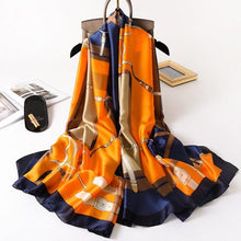 Load image into Gallery viewer, New Brand Designer Luxury Winter Long Silk Scarf Shawls Wraps Print Cotton Scarf Stylish Head Wraps Scarves Hijabs Neck Scarves Lady Hijab For Female
