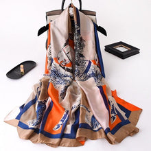 Load image into Gallery viewer, New Brand Designer Luxury Winter Long Silk Scarf Shawls Wraps Print Cotton Scarf Stylish Head Wraps Scarves Hijabs Neck Scarves Lady Hijab For Female