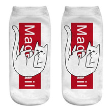 Load image into Gallery viewer, New Cartoon Cat Socks 3D Print Art Funny Socks Women Cute Low Cut Ankle Socks Made o Pure Cotton Short Socks Trending Fashion Short Ankle Socks For Men And Women