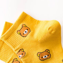 Load image into Gallery viewer, New Cartoon Female Breathable Cotton Socks Cute Bear Lovely Animal Pattern Girl Sock Novelty Combed of Pure Cotton Crew Socks For Men And Women