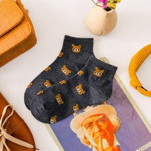 Load image into Gallery viewer, New Cartoon Female Breathable Cotton Socks Cute Bear Lovely Animal Pattern Girl Sock Novelty Combed of Pure Cotton Crew Socks For Men And Women