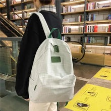 Load image into Gallery viewer, New Casual School Bag For Women And Girls Stylish Backpack Striped Book Packbags for Teenage