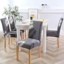 Load image into Gallery viewer, New Chair Covers Spandex Stretch Chair Covers Dining Slipcover Decorative Chair Cover floral For Kitchen Wedding Banquet Hotel Stretch Armless Chair Slipcover for Dining Room Seat Cushion, Spandex Kitchen Parson Chair Protector Cover, Removable & Washable