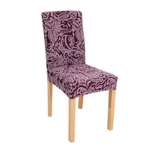 Load image into Gallery viewer, New Chair Covers Spandex Stretch Chair Covers Dining Slipcover Decorative Chair Cover floral For Kitchen Wedding Banquet Hotel Stretch Armless Chair Slipcover for Dining Room Seat Cushion, Spandex Kitchen Parson Chair Protector Cover, Removable & Washable
