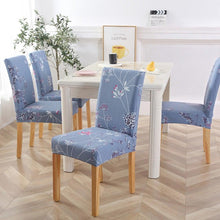 Load image into Gallery viewer, New Chair Covers Spandex Stretch Chair Covers Dining Slipcover Decorative Chair Cover floral For Kitchen Wedding Banquet Hotel Stretch Armless Chair Slipcover for Dining Room Seat Cushion, Spandex Kitchen Parson Chair Protector Cover, Removable & Washable