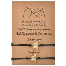 Load image into Gallery viewer, New Charm Bracelet For Friendship Couples 2pcs/set Volcanic Stone Bracelet Bead Bangles Natural Stone Bracelets Set Friendship Hand Woven Braided Stretch String Adjustable For Couples