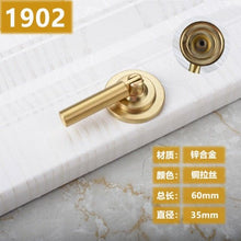 Load image into Gallery viewer, New Chinese Golden Cupboard Door Drawer Concealed Buckle Handle Wardrobe Zinc Alloy Hardware Handle Kitchen Cupboard Hardware Modern Style Furniture Door Pulls