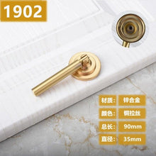 Load image into Gallery viewer, New Chinese Golden Cupboard Door Drawer Concealed Buckle Handle Wardrobe Zinc Alloy Hardware Handle Kitchen Cupboard Hardware Modern Style Furniture Door Pulls