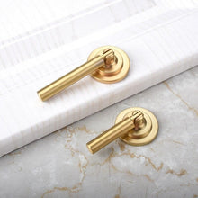 Load image into Gallery viewer, New Chinese Golden Cupboard Door Drawer Concealed Buckle Handle Wardrobe Zinc Alloy Hardware Handle Kitchen Cupboard Hardware Modern Style Furniture Door Pulls