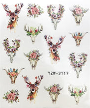 Load image into Gallery viewer, New Christmas Water Decal Nail Art Nail sticker New Year Slider Tattoo Full Cover Santa Claus Snowman Designs Xmas Decals 3D Wave Design Decoration for Women Girls Tape Nail Art Stickers Decal Decoration Nail Art Accessories Decoration Decal