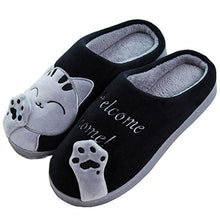 Load image into Gallery viewer, New Couples Cat Women Shoes Non-Slip Soft Warm Man House Slippers Indoor Bedroom Winter Home Slippers Memory Foam Fuzzy Slippers Cute Furry Fleece Slippers With Warm Plush Slip On House Shoes