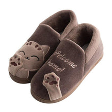 Load image into Gallery viewer, New Couples Cat Women Shoes Non-Slip Soft Warm Man House Slippers Indoor Bedroom Winter Home Slippers Memory Foam Fuzzy Slippers Cute Furry Fleece Slippers With Warm Plush Slip On House Shoes