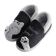 Load image into Gallery viewer, New Couples Cat Women Shoes Non-Slip Soft Warm Man House Slippers Indoor Bedroom Winter Home Slippers Memory Foam Fuzzy Slippers Cute Furry Fleece Slippers With Warm Plush Slip On House Shoes