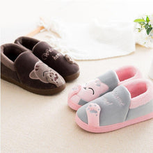 Load image into Gallery viewer, New Couples Cat Women Shoes Non-Slip Soft Warm Man House Slippers Indoor Bedroom Winter Home Slippers Memory Foam Fuzzy Slippers Cute Furry Fleece Slippers With Warm Plush Slip On House Shoes